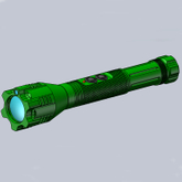 El paralel ışın yeşil LED aydınlatıcı yeşil lazer pointer ile karanlık alan aydınlatma için
