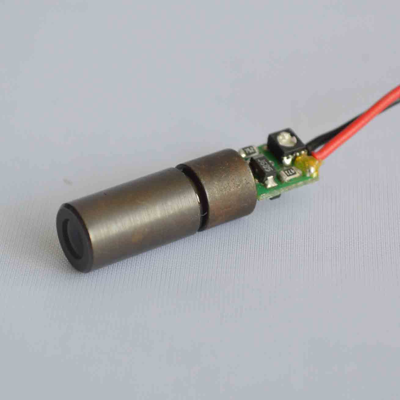 520nm 10mw ayarlanabilir lazer modülleri yeşil nokta optik lazer kaynağı